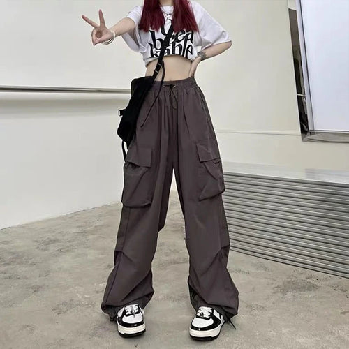 Celestial Comfort Vintage Fashion High Waist Baggy Cargo Pants - Celestial Comfort Clothing