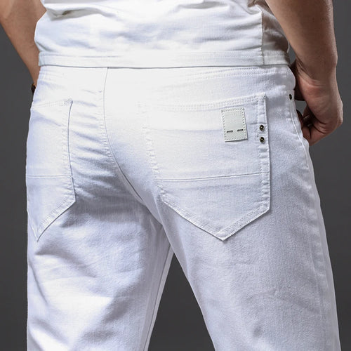 Obsidian Phoenix Men's White Jeans