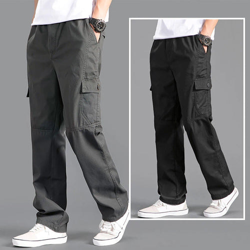 Celestial Comfort Men's Relaxed Fit Cotton Cargo Pants - Celestial Comfort Clothing