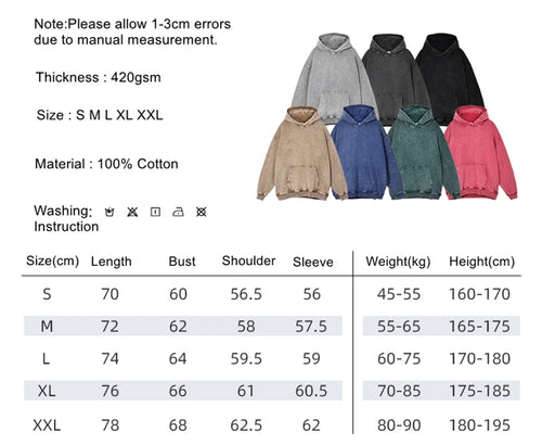 Obsidian Phoenix Luxury Heavyweight 420gsm Washed Cotton Hoodie