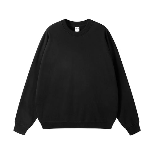 Obsidian Phoenix Unisex Luxury 100% Cotton Sweatshirt - 400gsm Oversized Terry O-Neck Solid Pullover