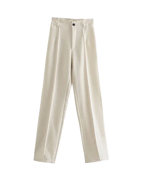Obsidian Phoenix Women's Luxury High-Waist Straight Pants
