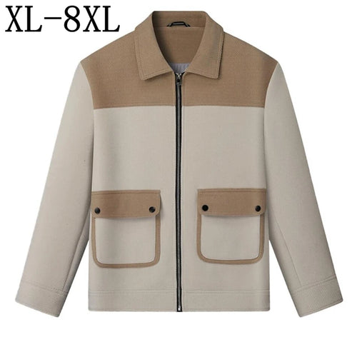 Obsidian Phoenix Luxury Soft Jacket - High-End Comfortable Men’s Casual Loose-Fit Outerwear in Sizes Up to 8XL