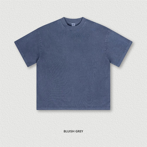 Obsidian Phoenix Unisex Luxury Heavyweight Washed T-Shirt - 310gsm Retro Relaxed-Fit Cotton Tee