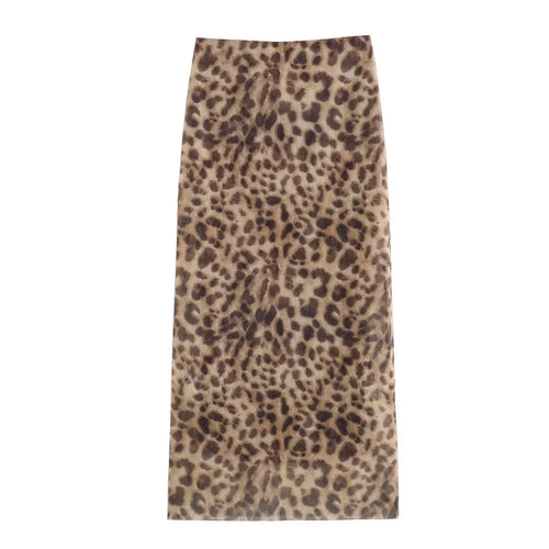 Celestial Comfort Leopard Tulle Midi Skirt - Celestial Comfort Clothing