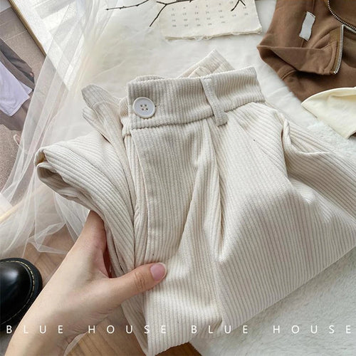 Celestial Comfort Vintage Corduroy Wide-Leg Pants - Celestial Comfort Clothing