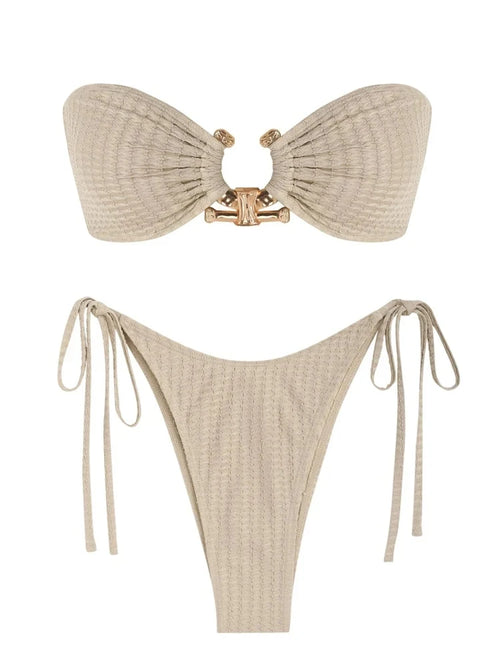 Obsidian Phoenix Women's Luxury O-Ring Bandeau Bikini