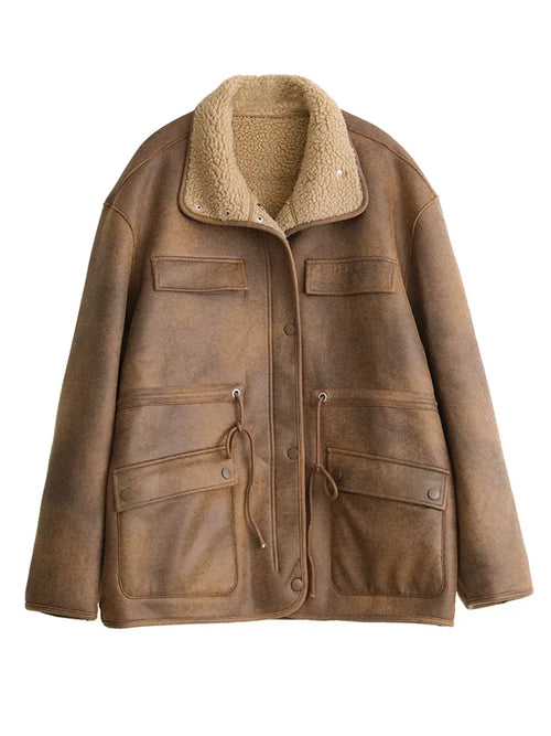 Obsidian Phoenix Women's Luxury Suede Reversible Jacket
