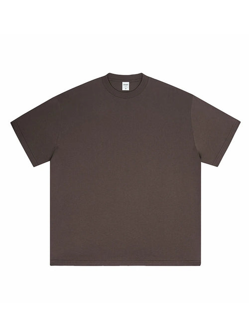 Obsidian Phoenix Luxury Men's and Women's Solid 280gsm Cotton T-Shirt - Oversized Loose O-Neck Summer Tee