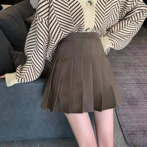 Celestial Comfort Harajuku Style High-Waist Pleated Mini Skirt - Celestial Comfort Clothing