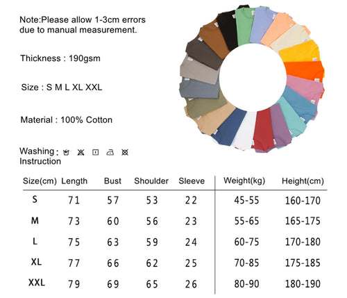 Obsidian Phoenix Luxury Unisex Solid Cotton T-Shirt - 190gsm Loose Comfortable Summer Streetwear Tee