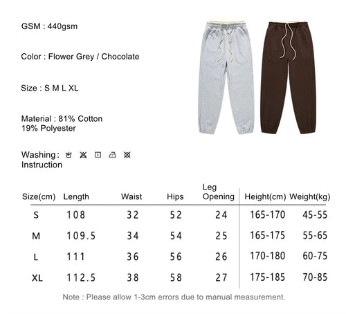 Obsidian Phoenix Unisex Luxury Heavyweight Sweatpants 440gsm