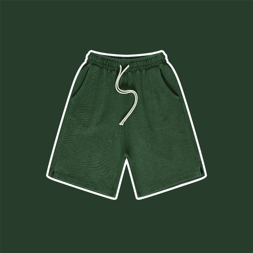 Obsidian Phoenix Kids' Luxury 100% Cotton Shorts - 340gsm Washed Side-Slit Retro
