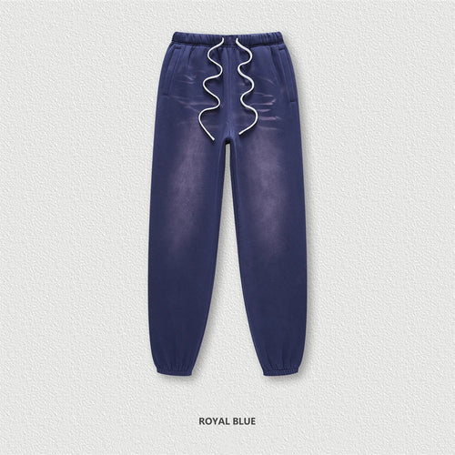 Obsidian Phoenix Luxury Washed Fleece Sweatpants - Unisex Loose-Fit Warm Sport Joggers