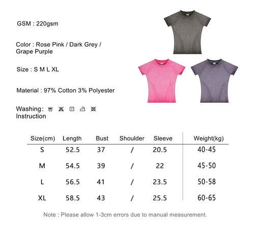 Obsidian Phoenix Luxury Gradient Washed T-Shirt - Women's Raglan Sleeve Comfortable Short-Sleeve Tee
