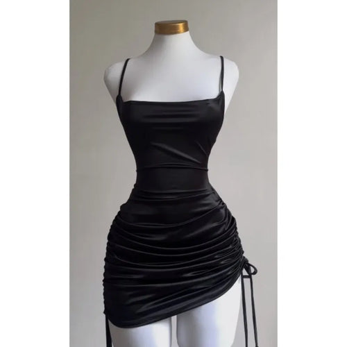 Obsidian Phoenix Women's Luxury Halter Lace-Up Dress