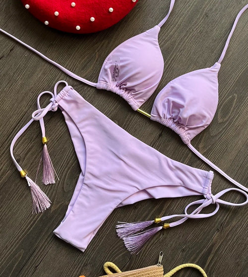 Obsidian Phoenix Women's Luxury Triangle Bikini Set