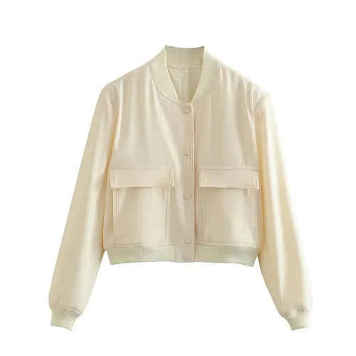 Obsidian Phoenix Women's Luxury Cropped Bomber Jacket