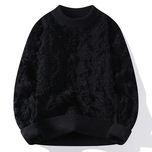Obsidian Phoenix Luxury Hip Hop Sweater - High-Quality Soft Warm Men’s Thermal Pullover Christmas Jumper