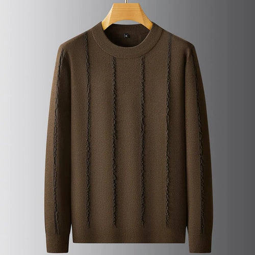 Obsidian Phoenix Luxury Cashmere Sweater - High-End Soft Warm Loose-Fit Men’s Pullover in Sizes Up to 8XL