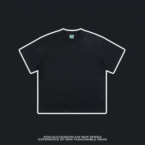 Obsidian Phoenix Kids' Luxury Cool-Feel T-Shirt - 230gsm Soft Casual Solid Tee for Boys and Girls.