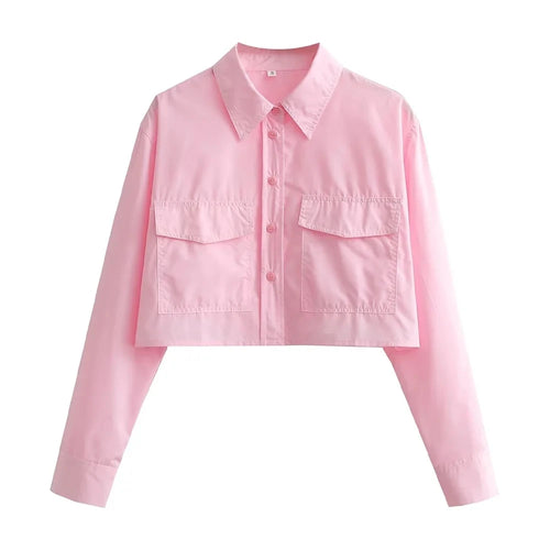 Celestial Comfort Loose Cropped Poplin Shirt - Celestial Comfort Clothing