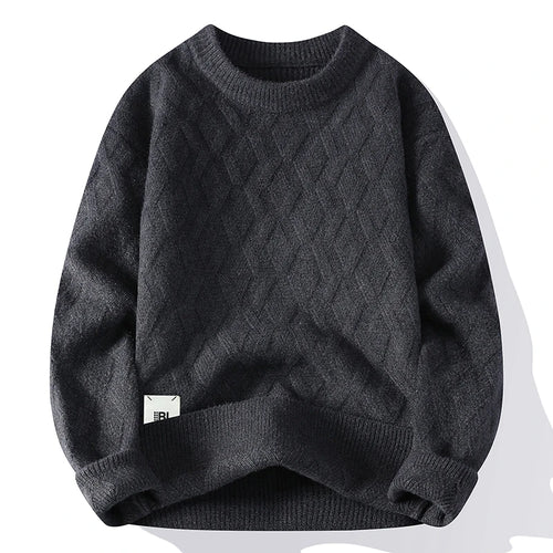 Obsidian Phoenix Luxury Cashmere Sweater - High-End Soft Warm Men’s Casual Loose Pullover Jumper