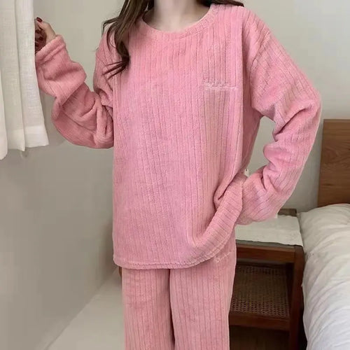 Celestial Comfort Women’s Coral Velvet Pajama Set - Celestial Comfort Clothing