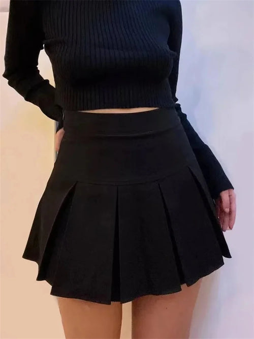 Celestial Comfort Vintage Gray Pleated Mini Skirt - Celestial Comfort Clothing