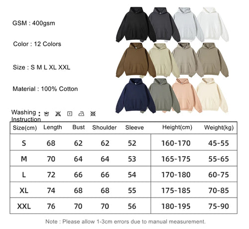 Obsidian Phoenix Unisex Luxury Heavyweight Hoodie - 400gsm Oversized Solid Cotton Hooded Pullover