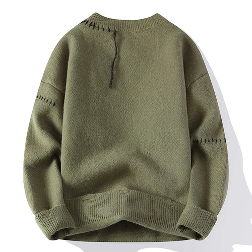 Obsidian Phoenix Luxury Ripped Sweater - High-End Soft Comfortable Men’s Christmas Jumper