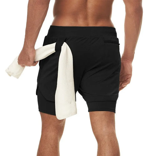 Celestial Comfort Men’s 2-in-1 Gym Sports Shorts – Built-in Compression Liner for Ultimate Performance - Celestial Comfort Clothing
