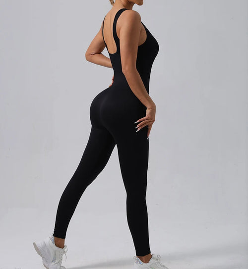 Celestial Comfort Seamless Ribbed Fitness Jumpsuit - Celestial Comfort Clothing