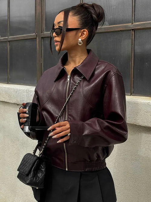 Obsidian Phoenix Women's Luxury Vintage Leather Jacket