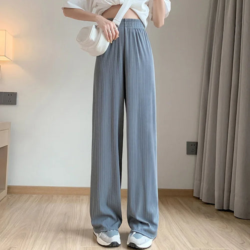 Celestial Comfort Ice Silk Wide-Leg Pants - Celestial Comfort Clothing