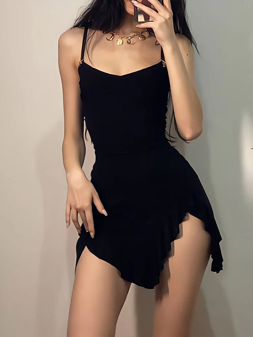 Obsidian Phoenix Women's Luxury Backless Mini Dress