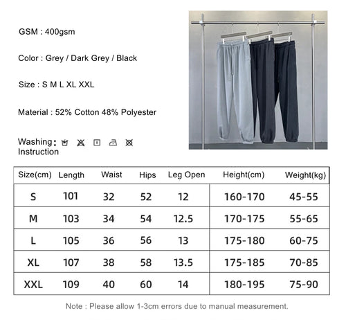 Obsidian Phoenix Unisex Luxury Joggers - 400gsm Heavyweight Casual Jogging Pants