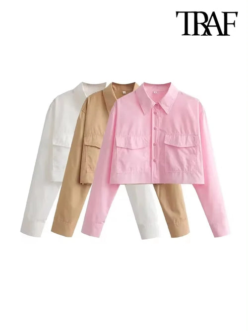 Celestial Comfort Loose Cropped Poplin Shirt - Celestial Comfort Clothing