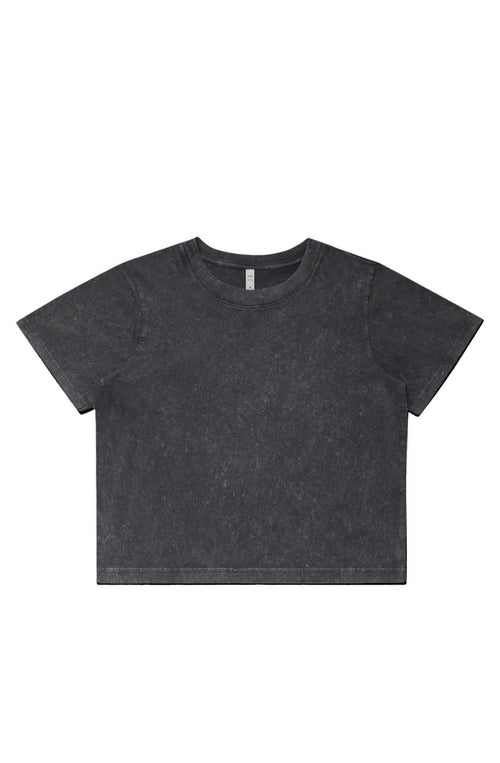 Obsidian Phoenix Womens Stone Wash Heavy Crop
