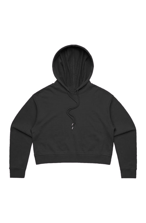 Obsidian Phoenix EmberCut Crop Hood – LuxeHeat Edition