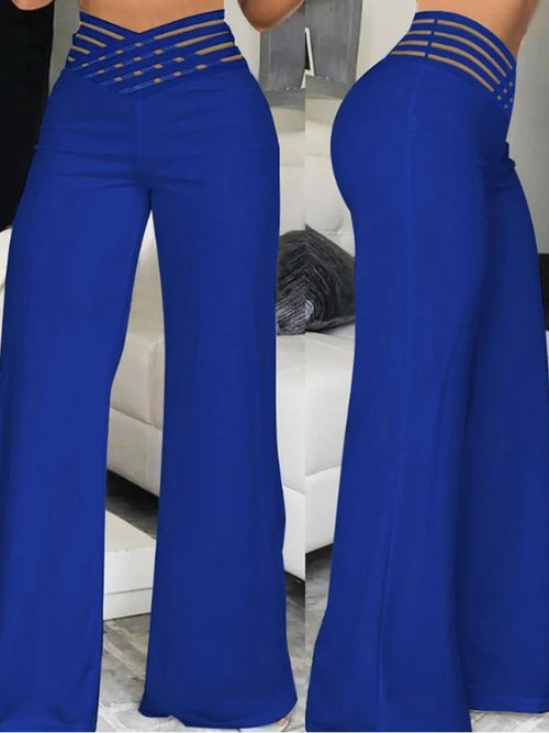 Obsidian Phoenix Wide-Leg Flared Pants