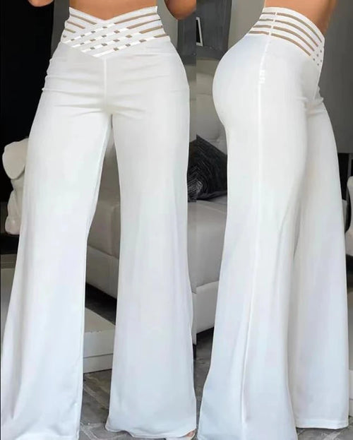 Obsidian Phoenix Wide-Leg Flared Pants