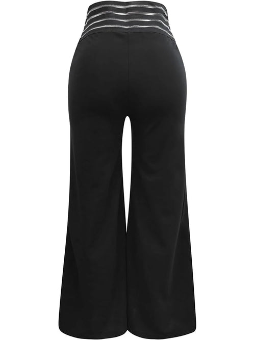 Obsidian Phoenix Wide-Leg Flared Pants