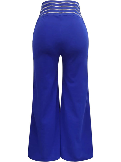 Obsidian Phoenix Wide-Leg Flared Pants