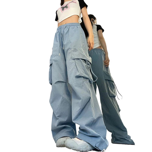 Celestial Comfort High Waist Drawstring Cargo Pants - Celestial Comfort Clothing