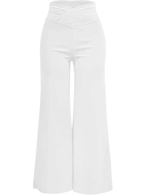 Obsidian Phoenix Wide-Leg Flared Pants