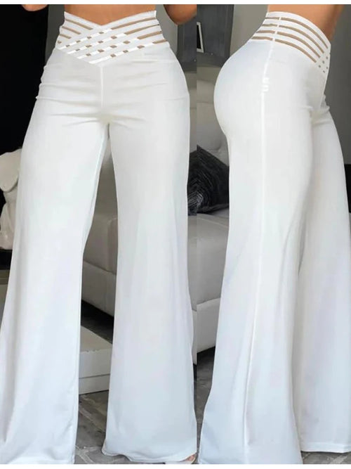 Obsidian Phoenix Wide-Leg Flared Pants