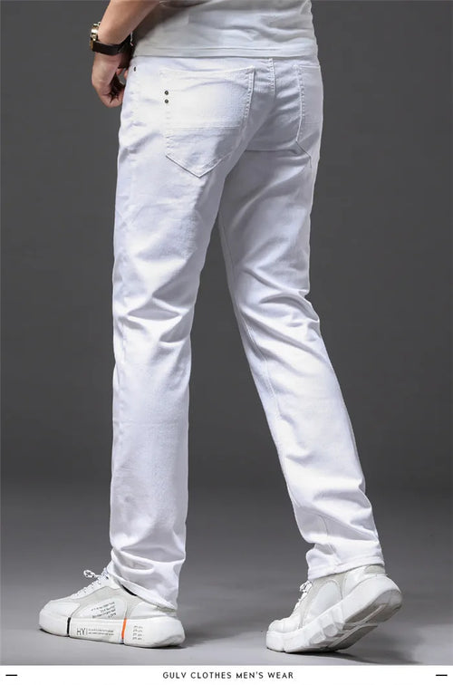 Obsidian Phoenix Men's White Jeans