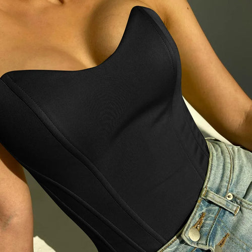 Obsidian Phoenix Women's Luxury Strapless Tube Top