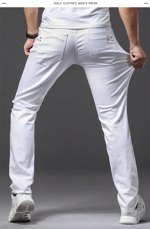 Obsidian Phoenix Men's White Jeans